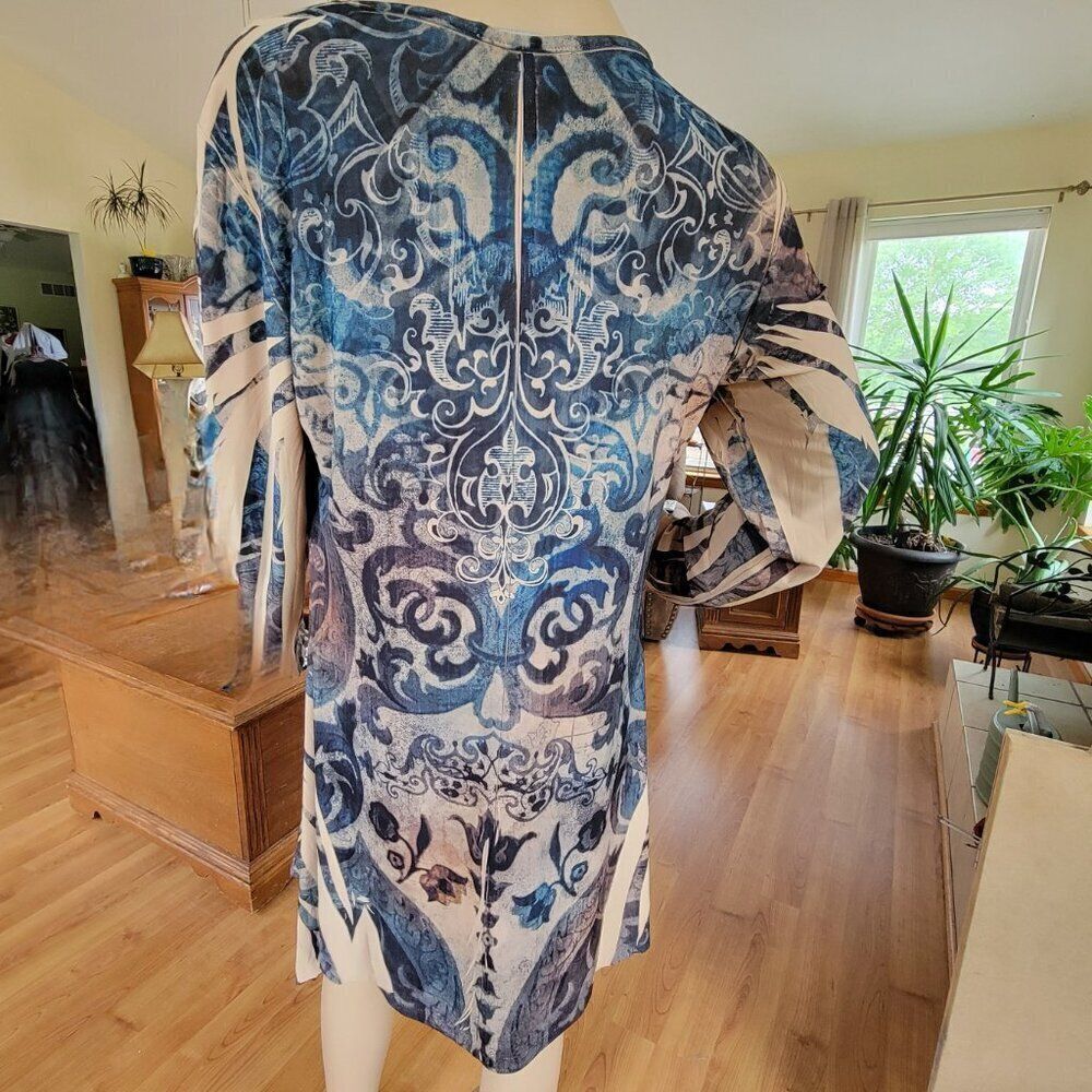 Cover Charge Dress Mini Tunic XL Rhinestones Bling Y2K Glam Sparkle Club Rock - Picture 3 of 12